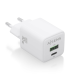 CARGADOR AISENS GAN 30W 1XUSB C PD30 QC40 1XUSB A QC30 BLANCO