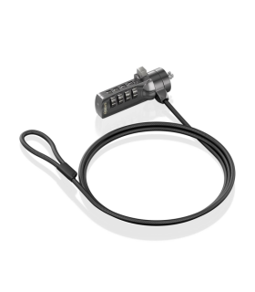 CABLE SEGURIDAD AISENS CERRADURA COMBINACION KENSINGTON 15M NEGRO