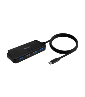 HUB AISENS USB 31 USB C USB C M 4XTIPO A H NEGRO 60CM