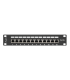PATCH PANEL LANBERG 12 PUERTOS 1U 10 CAT5E BLINDADO NEGRO