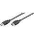 CABLE ALARGADOR USB 32 EWENT USB A MACHO USB A HEMBRA 1m NEGRO