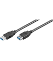 CABLE ALARGADOR USB 3.2 EWENT USB-A MACHO USB-A HEMBRA 1m NEGRO