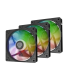 VENTILADOR GENESIS OXAL 120 ARGB NEGRO PACK 3 UDS