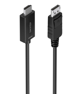 CABLE CONVERSOR AISENS DISPLAYPORT M A HDMI M 4K60HZ NEGRO 10M