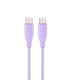 CABLE DE CARGA Y DATOS GEMBIRD PD TIPO C SILICONA ALTA CALIDAD 15M MORADO