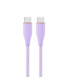 CABLE DE CARGA Y DATOS GEMBIRD PD TIPO C SILICONA ALTA CALIDAD 15M MORADO
