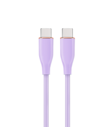 CABLE DE CARGA Y DATOS GEMBIRD PD TIPO C SILICONA ALTA CALIDAD 15M MORADO