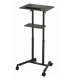 PUPITRE DE CONFERENCIA MOVIL GEMBIRD CON RUEDAS PIVOTANTES NEGRO