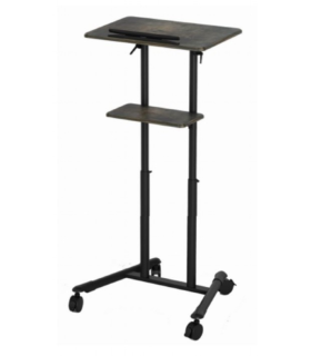 PUPITRE DE CONFERENCIA MOVIL GEMBIRD CON RUEDAS PIVOTANTES NEGRO