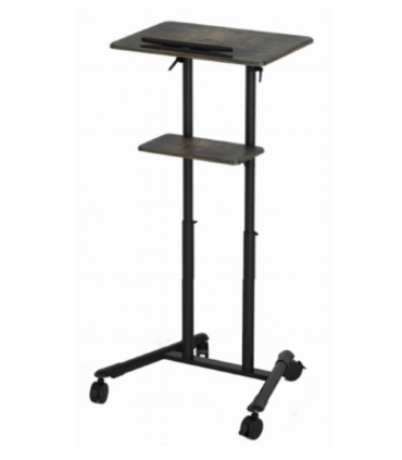 PUPITRE DE CONFERENCIA MOVIL GEMBIRD CON RUEDAS PIVOTANTES NEGRO