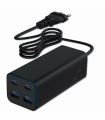 CARGADOR RAPIDO GEMBIRD USB POWERDELIVERY GAN DE 4 PUERTOS 100 W NEGRO