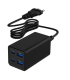 CARGADOR RAPIDO GEMBIRD USB POWERDELIVERY GAN DE 4 PUERTOS 65 W NEGRO