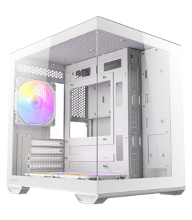 CAJA ANTEC CX60M ARGB MATX BLANCO 2XVENT REV 120 MM 1X120MM 2XUSB SN FUENTE