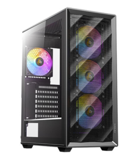 CAJA ANTEC AX85 ARGB ATX NEGRO 4XVENT 120MM 2XUSB SN FUENTE