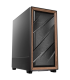 CAJA ANTEC FLUX SE ATX WOOD NEGRO 2XUSB SN FUENTE