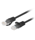 CABLE RED LANBERG LATIGUILLO CAT6 UTP 025M NEGRO FLUKE PASSED PACK 10 UDS