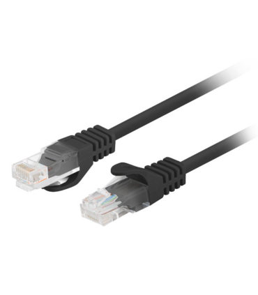 CABLE RED LANBERG LATIGUILLO CAT6 UTP 025M NEGRO FLUKE PASSED PACK 10 UDS
