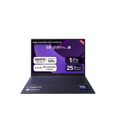 PORTATIL LG GRAM U9 288V 32GB 1TB 16WQXGA W11H
