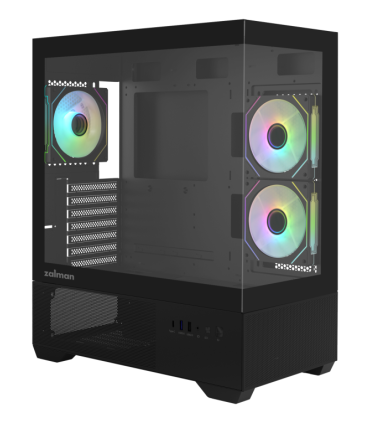 CAJA ZALMAN CHRONIX ATX 3 XVENT 120MM ARGB 1XUSB 30 NEGRO S N FUENTE
