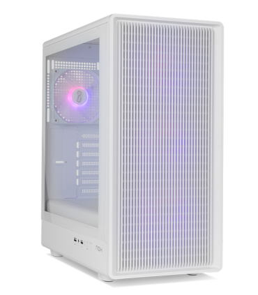CAJA NOX SEMITORRE MESH INFINITY IOTA ARGB BLANCA USB 30
