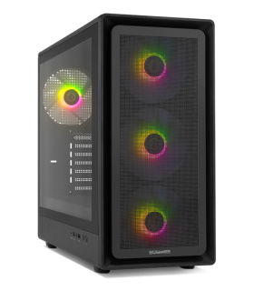 CAJA NOX SEMITORRE HYPERFLOW HUMMER AERO ARGB NEGRO USB 30 TYPE C