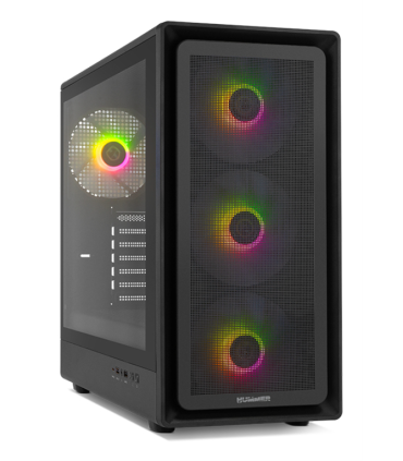 CAJA NOX SEMITORRE HYPERFLOW HUMMER AERO ARGB NEGRO USB 30 TYPE C