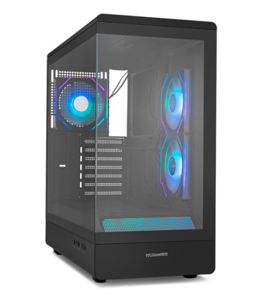 CAJA NOX SEMITORRE FRAMELESS HUMMER SIGNAL ARGB NEGRO USB TYPE C