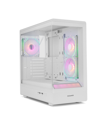 CAJA NOX SEMITORRE FRAMELESS HUMMER SIGNAL ARGB BLANCA USB TYPE C