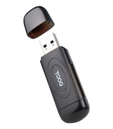 LECTOR TARJETAS TOOQ USB A 30 SD TF NEGRO