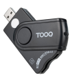 LECTOR TARJETAS TOOQ DNIE SIM SD/TF USB-A NEGRO
