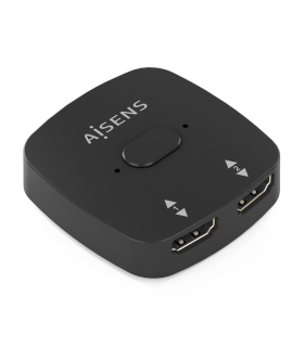 CONMUTADOR HDMI AISENS SWITCH 4K60HZ 2X1 NEGRO