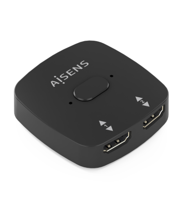 CONMUTADOR HDMI AISENS SWITCH 4K60HZ 2X1 NEGRO