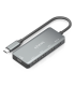 HUB AISENS USB 31 USB C 1XPD 100W 1XUSB C 30 3XUSB A 20 GRIS 15CM