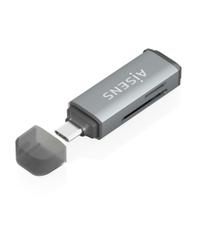 LECTOR TARJETAS AISENS SD MICRO SD MMC RS MMC MMC MICRO USBC GRIS