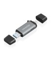 LECTOR TARJETAS AISENS SD MICRO SD MMC RS-MMC MMC MICRO USBA USBC GRIS