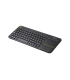 TECLADO LOGITECH k400 PLUS TOUCHPAD INGLES INALAMBRICO NEGRO