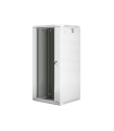 ARAMRIO LANBERG MURAL RACK 19" 27U/600X600 FLAT PACK PUERTA CRISTAL GRIS