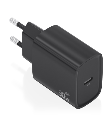 CARGADOR AISENS GAN 30W 1XUSB C PD30 NEGRO