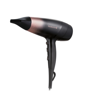 SECADOR REMINGTON D5305 2200W 3 TEMPERATURAS DIFUSOR NEGRO Y ROSA