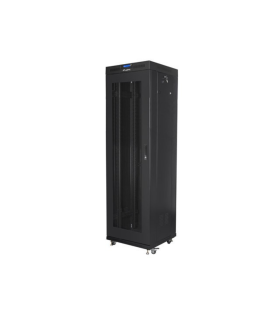ARMARIO LANBERG RACK 19 42U 600X600 FLAT PACK V2 PUERTA MESH CON LCD NEGRO