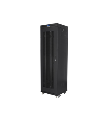 ARMARIO LANBERG RACK 19 42U 600X600 FLAT PACK V2 PUERTA MESH CON LCD NEGRO