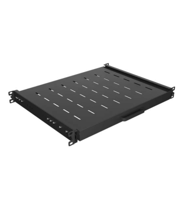 BANDELA LANBERG DESLIZANTE 1U 445X350MM HASTA 35KG RACK 19 NEGRO