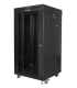 ARMARIO RACK LANBERG 22U 600X600 FLAT PACK PUERTA CRISTAL CON LCD NEGRO