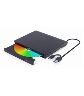 UNIDAD DE DVD USB EXTERNA GEMBIRD NEGRA