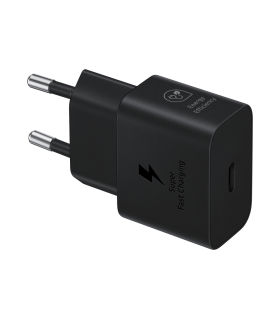 CARGADOR SAMSUNG USB C 25W GAN BLACK SIN CABLE