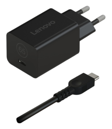 CARGADOR ADAPTADOR LENOVO TIPO C 65W NEGRO