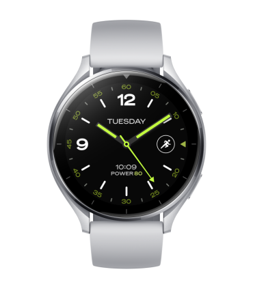 SMARTWATCH XIAOMI WATCH 2 4G SILVER CASE WITH GRAY TPU STRAP