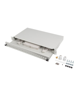 PATCH PANEL LANBERG 1U 19 FIBRA OPTICA 24 PTS SC SIMPLEX O 24 LC DUPLEX GRACC