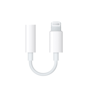 ADAPTADOR APPLE LIGHTNING A JACK 35MM BLANCO