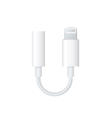 ADAPTADOR APPLE LIGHTNING A JACK 35MM BLANCO